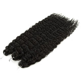 FASHION IDOL Soft Water Wave Twist Crochet Hair Synthetic Braid Hair Ombre Blonde Pink 22 Inch Deep Wave Braiding Hair Extension