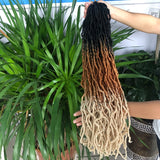 YunRong Nu Locs Crochet Hair 36 24 18 Inches Faux Locs Extension Synthetic Soft Goddess Braiding Dreadlocks Hair For Black Women