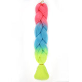 Natifah Jumbo Braiding Hair 100g 24 Inch Pre Stretched For Afro Ombre Extensions Braids Bug Color Wholesale Synthetic Fake Hair
