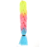 Natifah Jumbo Braiding Hair 100g 24 Inch Pre Stretched For Afro Ombre Extensions Braids Bug Color Wholesale Synthetic Fake Hair