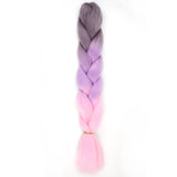 Natifah Jumbo Braiding Hair 100g 24 Inch Pre Stretched For Afro Ombre Extensions Braids Bug Color Wholesale Synthetic Fake Hair