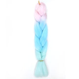 Natifah Jumbo Braiding Hair 100g 24 Inch Pre Stretched For Afro Ombre Extensions Braids Bug Color Wholesale Synthetic Fake Hair