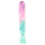 Natifah Jumbo Braiding Hair 100g 24 Inch Pre Stretched For Afro Ombre Extensions Braids Bug Color Wholesale Synthetic Fake Hair