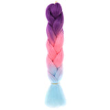 Natifah Jumbo Braiding Hair 100g 24 Inch Pre Stretched For Afro Ombre Extensions Braids Bug Color Wholesale Synthetic Fake Hair