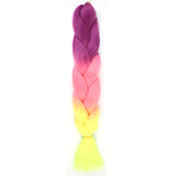 Natifah Jumbo Braiding Hair 100g 24 Inch Pre Stretched For Afro Ombre Extensions Braids Bug Color Wholesale Synthetic Fake Hair