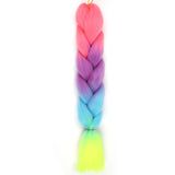 Natifah Jumbo Braiding Hair 100g 24 Inch Pre Stretched For Afro Ombre Extensions Braids Bug Color Wholesale Synthetic Fake Hair