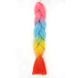 Natifah Jumbo Braiding Hair 100g 24 Inch Pre Stretched For Afro Ombre Extensions Braids Bug Color Wholesale Synthetic Fake Hair