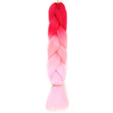 Natifah Jumbo Braiding Hair 100g 24 Inch Pre Stretched For Afro Ombre Extensions Braids Bug Color Wholesale Synthetic Fake Hair