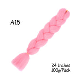Mirra's Mirror 24inch Jumbo Hair For Braids Ombre Braiding Hair Extensions Synthetic Jumbo Braid Blonde Pink Golden Hair
