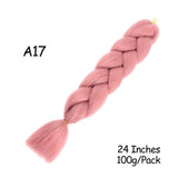 Mirra's Mirror 24inch Jumbo Hair For Braids Ombre Braiding Hair Extensions Synthetic Jumbo Braid Blonde Pink Golden Hair