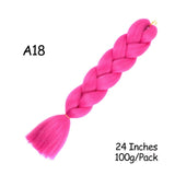 Mirra's Mirror 24inch Jumbo Hair For Braids Ombre Braiding Hair Extensions Synthetic Jumbo Braid Blonde Pink Golden Hair