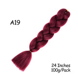 Mirra's Mirror 24inch Jumbo Hair For Braids Ombre Braiding Hair Extensions Synthetic Jumbo Braid Blonde Pink Golden Hair