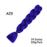 Mirra's Mirror 24inch Jumbo Hair For Braids Ombre Braiding Hair Extensions Synthetic Jumbo Braid Blonde Pink Golden Hair