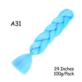 Mirra's Mirror 24inch Jumbo Hair For Braids Ombre Braiding Hair Extensions Synthetic Jumbo Braid Blonde Pink Golden Hair