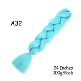 Mirra's Mirror 24inch Jumbo Hair For Braids Ombre Braiding Hair Extensions Synthetic Jumbo Braid Blonde Pink Golden Hair