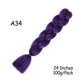 Mirra's Mirror 24inch Jumbo Hair For Braids Ombre Braiding Hair Extensions Synthetic Jumbo Braid Blonde Pink Golden Hair