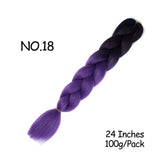 Mirra's Mirror 24inch Jumbo Hair For Braids Ombre Braiding Hair Extensions Synthetic Jumbo Braid Blonde Pink Golden Hair