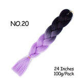 Mirra's Mirror 24inch Jumbo Hair For Braids Ombre Braiding Hair Extensions Synthetic Jumbo Braid Blonde Pink Golden Hair
