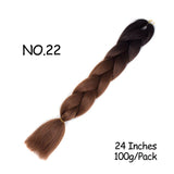 Mirra's Mirror 24inch Jumbo Hair For Braids Ombre Braiding Hair Extensions Synthetic Jumbo Braid Blonde Pink Golden Hair