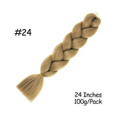 Mirra's Mirror 24inch Jumbo Hair For Braids Ombre Braiding Hair Extensions Synthetic Jumbo Braid Blonde Pink Golden Hair