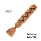Mirra's Mirror 24inch Jumbo Hair For Braids Ombre Braiding Hair Extensions Synthetic Jumbo Braid Blonde Pink Golden Hair