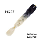 Mirra's Mirror 24inch Jumbo Hair For Braids Ombre Braiding Hair Extensions Synthetic Jumbo Braid Blonde Pink Golden Hair