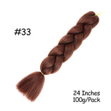 Mirra's Mirror 24inch Jumbo Hair For Braids Ombre Braiding Hair Extensions Synthetic Jumbo Braid Blonde Pink Golden Hair