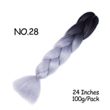 Mirra's Mirror 24inch Jumbo Hair For Braids Ombre Braiding Hair Extensions Synthetic Jumbo Braid Blonde Pink Golden Hair