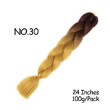Mirra's Mirror 24inch Jumbo Hair For Braids Ombre Braiding Hair Extensions Synthetic Jumbo Braid Blonde Pink Golden Hair