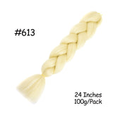 Mirra's Mirror 24inch Jumbo Hair For Braids Ombre Braiding Hair Extensions Synthetic Jumbo Braid Blonde Pink Golden Hair