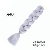 Mirra's Mirror 24inch Jumbo Hair For Braids Ombre Braiding Hair Extensions Synthetic Jumbo Braid Blonde Pink Golden Hair