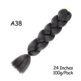 Mirra's Mirror 24inch Jumbo Hair For Braids Ombre Braiding Hair Extensions Synthetic Jumbo Braid Blonde Pink Golden Hair