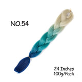 Mirra's Mirror 24inch Jumbo Hair For Braids Ombre Braiding Hair Extensions Synthetic Jumbo Braid Blonde Pink Golden Hair