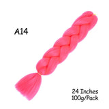 Mirra's Mirror 24inch Jumbo Hair For Braids Ombre Braiding Hair Extensions Synthetic Jumbo Braid Blonde Pink Golden Hair