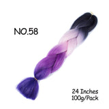 Mirra's Mirror 24inch Jumbo Hair For Braids Ombre Braiding Hair Extensions Synthetic Jumbo Braid Blonde Pink Golden Hair