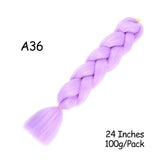Mirra's Mirror 24inch Jumbo Hair For Braids Ombre Braiding Hair Extensions Synthetic Jumbo Braid Blonde Pink Golden Hair