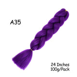 Mirra's Mirror 24inch Jumbo Hair For Braids Ombre Braiding Hair Extensions Synthetic Jumbo Braid Blonde Pink Golden Hair