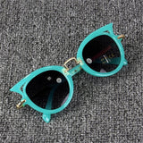 2017 New Kids Sunglasses Girls Brand Cat Eye Children Glasses Boys UV400 Lens Baby Sun glasses Cute Eyewear Shades Goggles