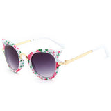2017 New Kids Sunglasses Girls Brand Cat Eye Children Glasses Boys UV400 Lens Baby Sun glasses Cute Eyewear Shades Goggles