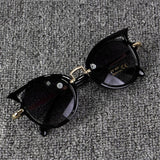 2017 New Kids Sunglasses Girls Brand Cat Eye Children Glasses Boys UV400 Lens Baby Sun glasses Cute Eyewear Shades Goggles