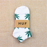 1 Pair Men Socks Cotton Spring Summer and Autumn Weed Colorful Male Short Soft Breathable Wet Socks Maple Leaf Casual Socks