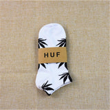 1 Pair Men Socks Cotton Spring Summer and Autumn Weed Colorful Male Short Soft Breathable Wet Socks Maple Leaf Casual Socks