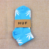 1 Pair Men Socks Cotton Spring Summer and Autumn Weed Colorful Male Short Soft Breathable Wet Socks Maple Leaf Casual Socks