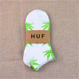 1 Pair Men Socks Cotton Spring Summer and Autumn Weed Colorful Male Short Soft Breathable Wet Socks Maple Leaf Casual Socks