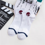 New Marvel Comics Heroes General Socks Cartoon Iron Man Captain America High Temperature Stitching Pattern Casual Mens Socks