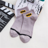 New Marvel Comics Heroes General Socks Cartoon Iron Man Captain America High Temperature Stitching Pattern Casual Mens Socks