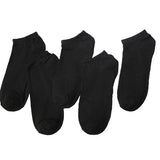 10piece=5pairs Men Short Socks Black White Style Casual Low Cut Ankle Socks Men's Slippers Shallow Mouth Male Boat Socks Meias