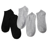 10piece=5pairs Men Short Socks Black White Style Casual Low Cut Ankle Socks Men's Slippers Shallow Mouth Male Boat Socks Meias
